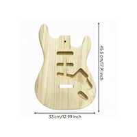 S and T Style Guitar Body Sanded Unfinished Guitar Body Pre-Cut Openings