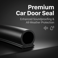 Automotive Rubber Weather Seal Strip, Universal Car Door Seal Strip, Soft Flexib #variant:Waterproof Groove Small