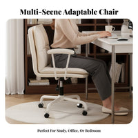 rotate Chair with Casters Height Adjustable Office Furniture Shell-Shaped spine support