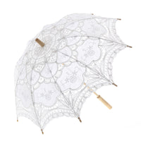 Lace Sunshade Decorative Sunshade with Wooden Handle Lightweight for Cosplayers