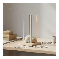 Wooden Yarn Spool Stand Solid Wood Multi-Spindle Thread Rack Easy Dispensing