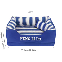 Washable non-slip pet bed