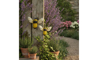 2 Pieces Bumble Bee Wall Decor Rustic Bee Wall Decor Decorative for Fence