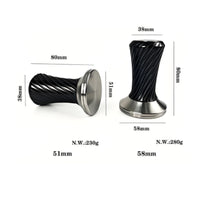 Manual Coffee Tamper Polished Base Brew Accessory Easy to Clean for Baristas