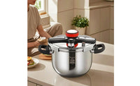 Stainless Steel Pressure Pot Rapid Cooking Pot Energy Saving Cookware for Busy Families