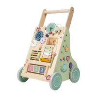 Multifunction Baby Push Toy with Activity Board Interactive Baby Push Toy with Activity Panel Educational Push Toy Sensory for Toddlers, Babies, Infants, Playroom, Nursery