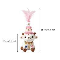Cute Soft Lamb Keychain Collectible Lamb Keychain Kawaii Stuffed Sheep Pendant Adorable for Travelers, Keys, Handbags