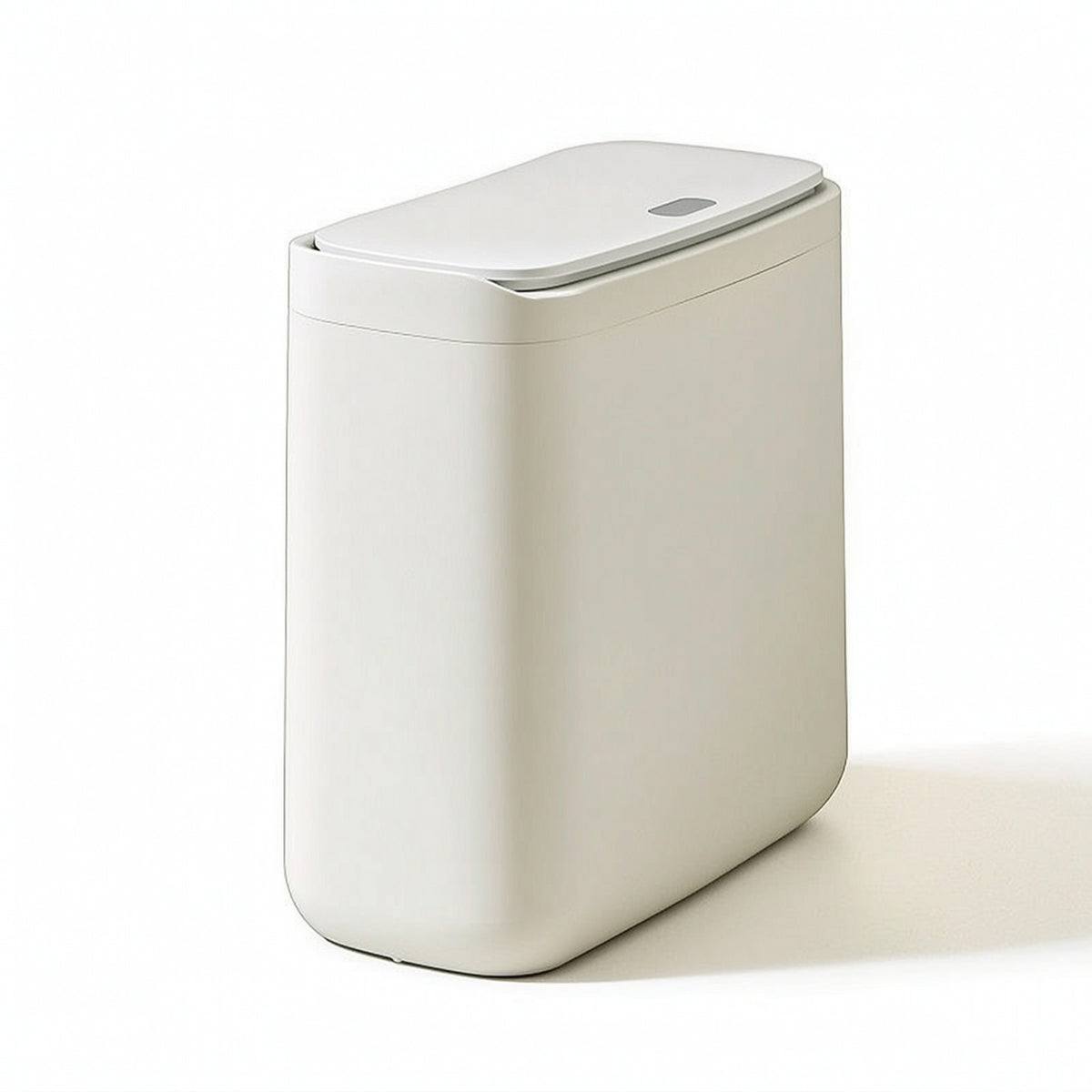 Press-Top Trash Bin Minimalist Trash Can with Lid Easy to Use for Office