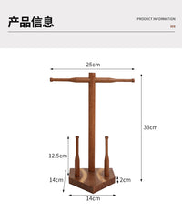 Wooden Baseball Ring Holder Bracelet Storage Rack Desktop Jewelry Stand Championship Medal Rack