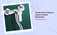 High-pressure brass rain shower set