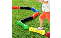 6 Pieces Pressure Resistant Non-Slip Balance Bridge Hole Design Kids Balance Stepping Stones Sensory Play Children's Exercise Gear Coordination Training for Preschoolers, Kindergarten, Early Learning Center, Playground