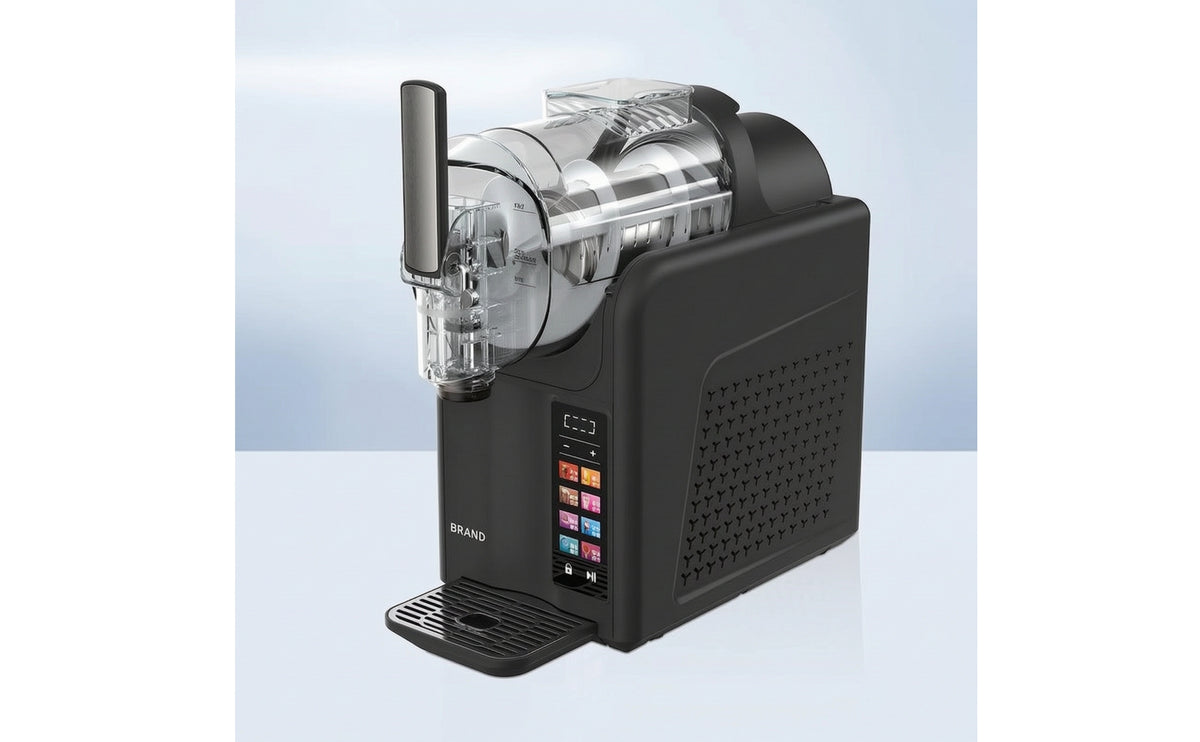 Countertop Chilled Drink Machine Temperature Control Slushy Machine LED Display Chilled Drink Maker with Timer Adjustable for Home Baristas, Small Cafes