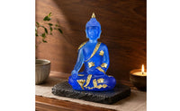 Seated Buddha Statue Asian Design Seated Buddha Figurine Zen Atmosphere