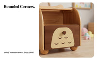 Multi-Tier Storage Stand Child-Safe Rounded Corners kids' Furniture for Children