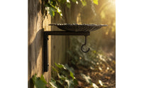 Hanging Bird Feeder Wrought Iron Metal Bird Feeder Weather-Resistant for Patio