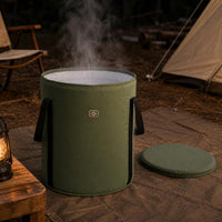 Portable Folding Foot Spa Bucket for Travel, Deep Leg Soaking Foot Bath Basin with Insulation