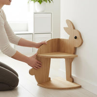Rabbit Corner Shelf Decorative Bunny Storage Rack Multi Purpose for Children