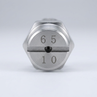 1/4 Inch Stainless Steel Flat Nozzle, Pressure Spray Nozzle, HVVL Flat Spray Head for Cleaning, Unif - 1/8 inch (DN6)