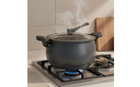Induction and Gas Compatible Micro Pressure Cooker Non-Stick Nonstick Pressure Cooker Easy Cleaning Cooking Appliance Large Capacity for Stewing