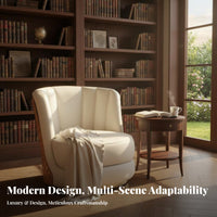 Modern Design Round rotating Armchair Luxury stylish rotating Barrel Chair Comfortable Cushioning Home Seating Ergonomic Comfort for Business Professionals, Interior Designers, Reception Area, Office, Waiting Room, Bedroom