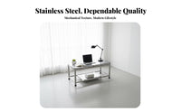 warehouse aesthetic Low Table Sturdy Construction 2-Tier Rectangular Table Minimalist Design adaptable for homeowners, Students