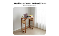 Foldable Desk and Chair Set Space-Saving Computer Table Portable for Study Area