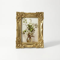 Gold Picture Frame Wall-Mounted Ornate Picture Frame Elegant for Home Decorators