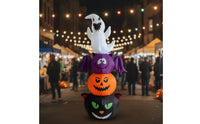 Inflatable Stack Stacked Inflate Ghost Yard Ghost Decoration Tall for Porch