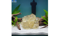 Yellow Crystal Scent Diffusing Unprocessed Citrine Stone Meditation & Aura Balancing Aid Rough Citrine Piece for Mindfulness Practitioners, Fish Tank