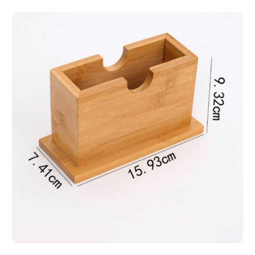 Bamboo Napkin Holder Multi-Functional Household Storage for Dining Table