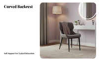 Modern Design Upholstered Side Chair Padded Seat Household Furniture Sturdy Frame Home Seating Ergonomic Design for Homeowners, Interior Designers, Restaurant Owners, Dining Room, Bedroom, Kitchen, Reception Area