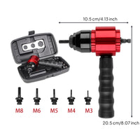 Rivet Nut Tool with Mandrels Compact for Metal Fabrication, Workshop