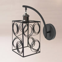 Black Metal Cage Shade Minimalist Wire Lampshade Easy to Clean