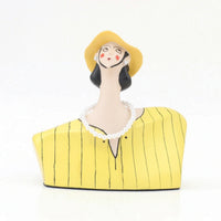Female Bust Figurine Compact Sculpture Sculptural for Entryway