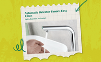 Infrared touchless faucet with mixer