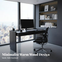 Desk with Drawers Minimalist Design Single-Drawer Desk Multi-Functional Sturdy Construction for Home Office Workers, Study Room