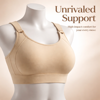 Sports Bras Women High Impact with Adjustable Straps for Running and Gym, Full Coverage for Plus Size up to 4XL, Molded Cup Design