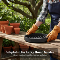Round Plant Pot water collectment base Promotes Drainage Round Planter Base Breathable Design