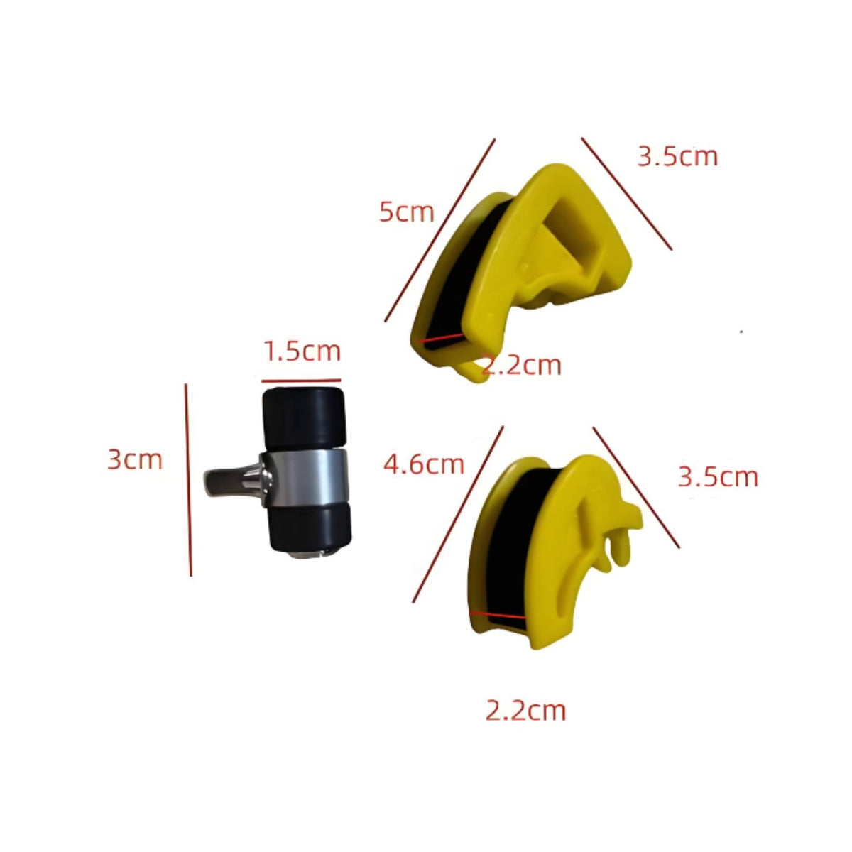 3 Pieces Molded Pedal Cam with Metal Connector Textured Drum Pedal Cam Compact Hardware Replacement for Drummers