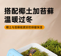 乌龟冬眠箱保暖过冬椰土苔藓寄居蟹守宫繁殖孵化箱爬宠专用饲养盒