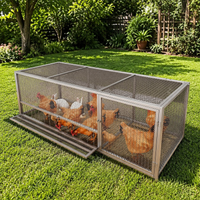 Enclosure for Rabbits, Rodents and Puppies, Thickened Metal Dog Playpen 58 × 62 cm, Indoor Outdoor Cage with Openable Roof and Side Doors