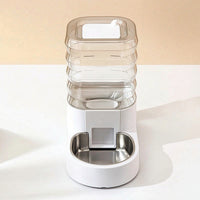 Pet Water Dispenser Large Capacity Dog Water Dispenser Multi-Level Filtration Automatic Waterer with Stainless-Steel Tray for Cats, Home, Kitchen