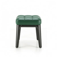 Square Stool Cushioned Padded Stool Upholstered for Living Room
