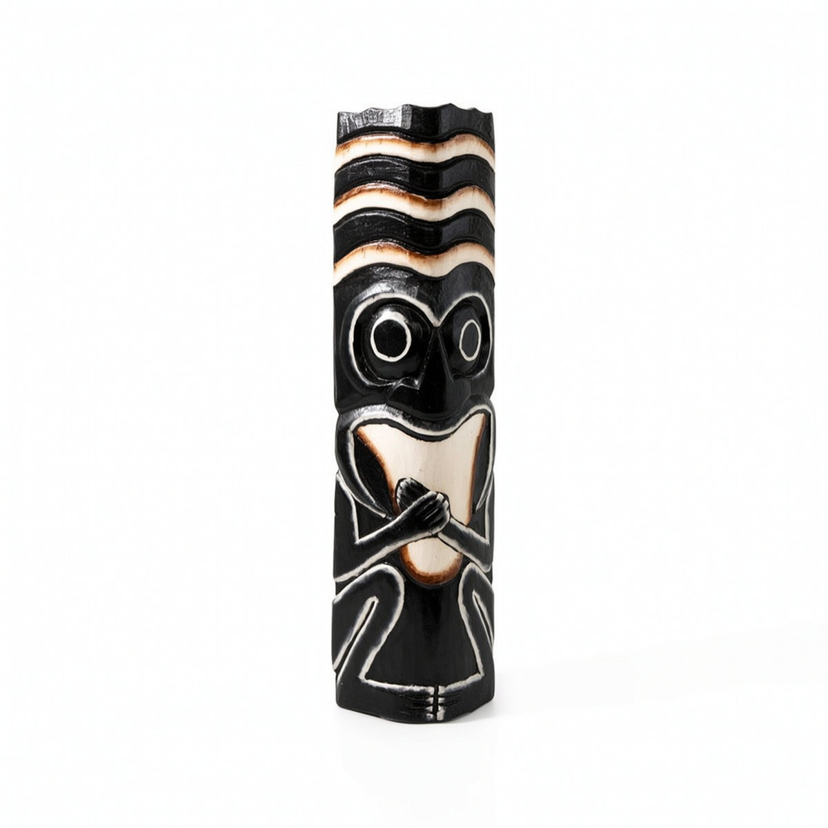 Tribal Pole Ornament Tribal Pole Figure Boho Figure on Stand Cafe
