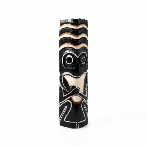 Tribal Pole Ornament Tribal Pole Figure Boho Figure on Stand Cafe