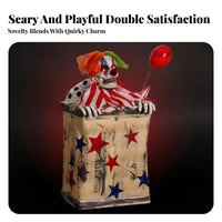 Clown Red Balloon Balloon Operated Bouncing Clown Decoration