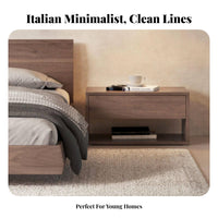 Minimalist Drawer Nightstand Sturdy and Long-Lasting Nightstand with Drawers