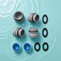 4 Pieces Sealing Rings Threaded Pool Hose Adapter PTFE Threaded Pool Hose Fitting Thread Seal Tape Stepped Barb Adapter