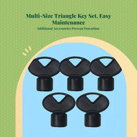 Universal Paper Towel Dispenser Key, Triangle Panel Lock, Compatible Utility Entry Tool for Bathroom, Office, Public Toilet