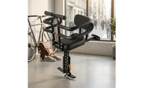 Foldable Child Bike Seat with Handlebars Folding Child Cycle Seat with Handlebar Padded Adjustable for Commuting